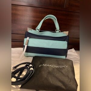 B Makowsky Satchel Handbag